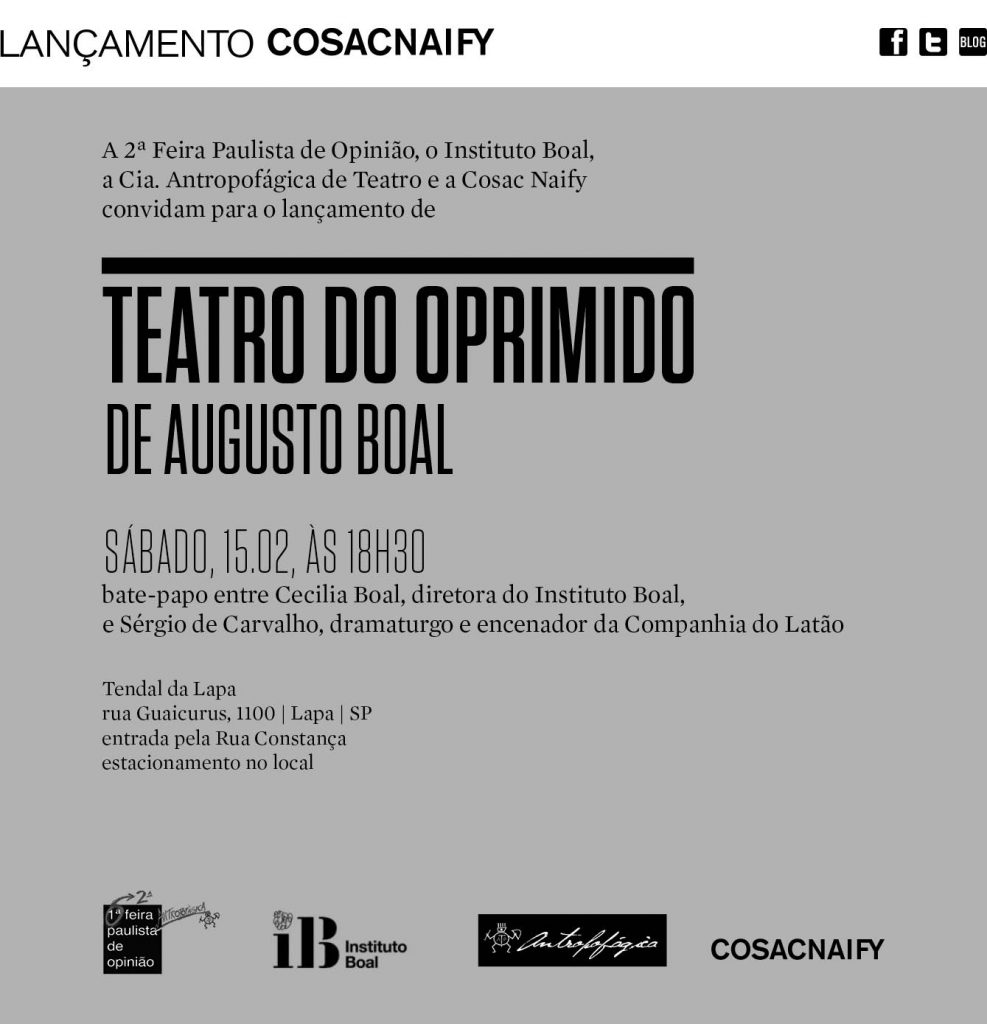 Teatro do Oprimido na 2ª Feira Paulista de Opinião