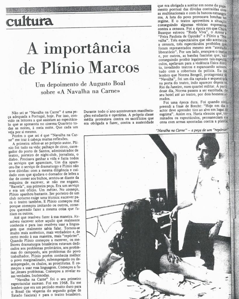 A importância de Plínio Marcos